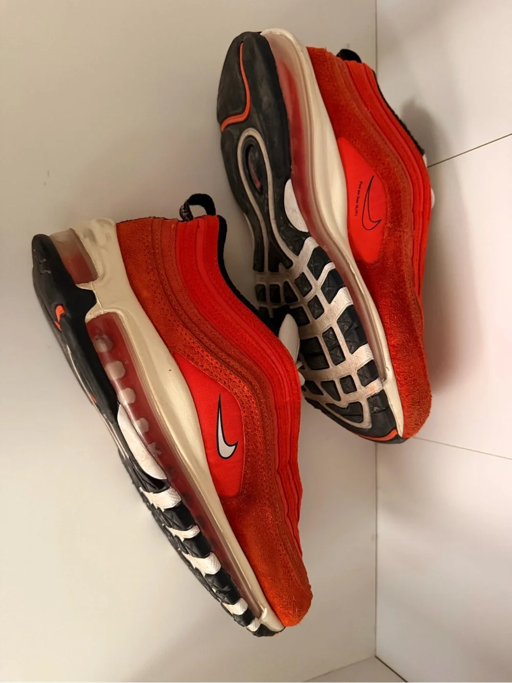 Nike Air Max 97 SE‎ Running Club Sneakers Men’s Size 8 Orange Red DB0246-800